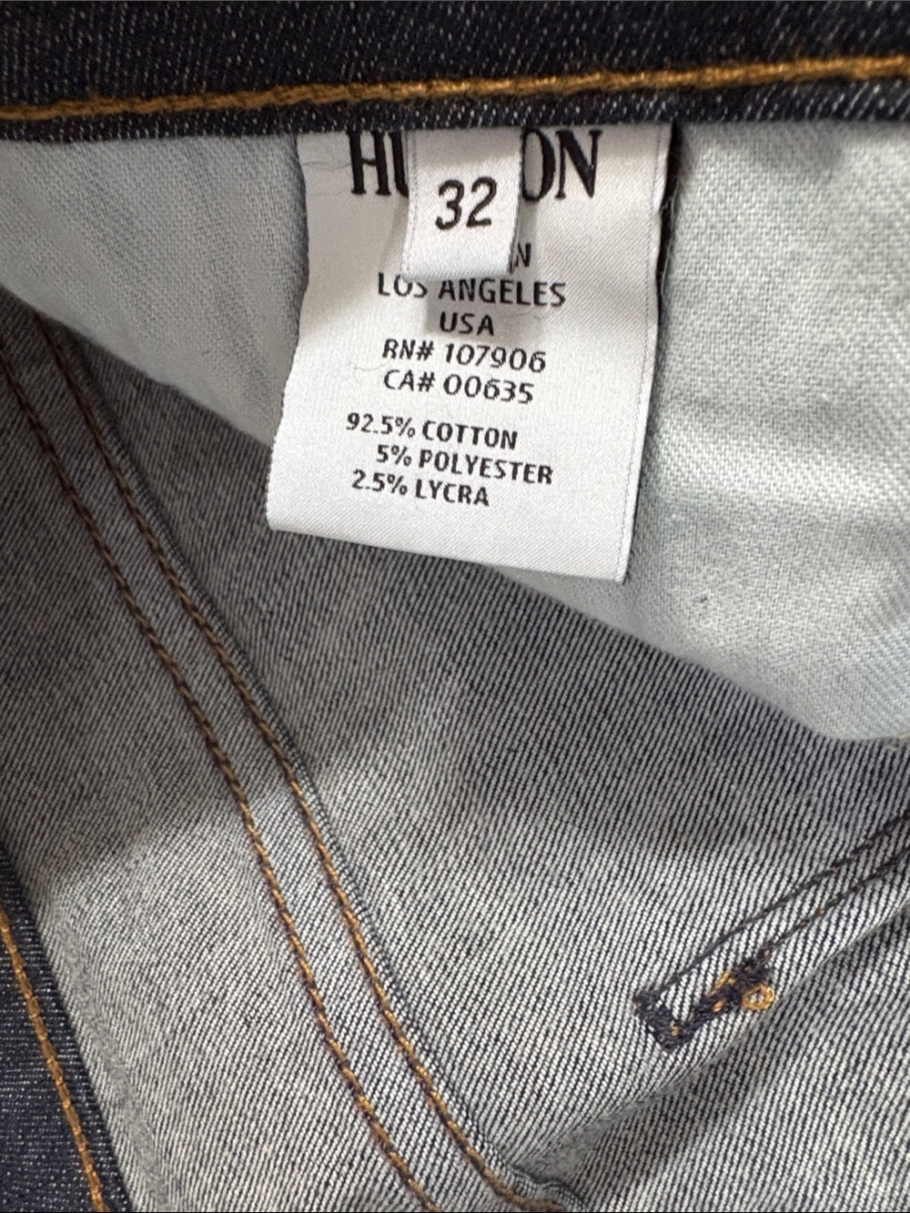 Hudson Jeans Dark Indigo Skinny midrise size 32 Women’s Jeans - Picture 7 of 10